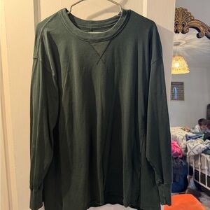 Aerie Dark Green Long Sleeve Top